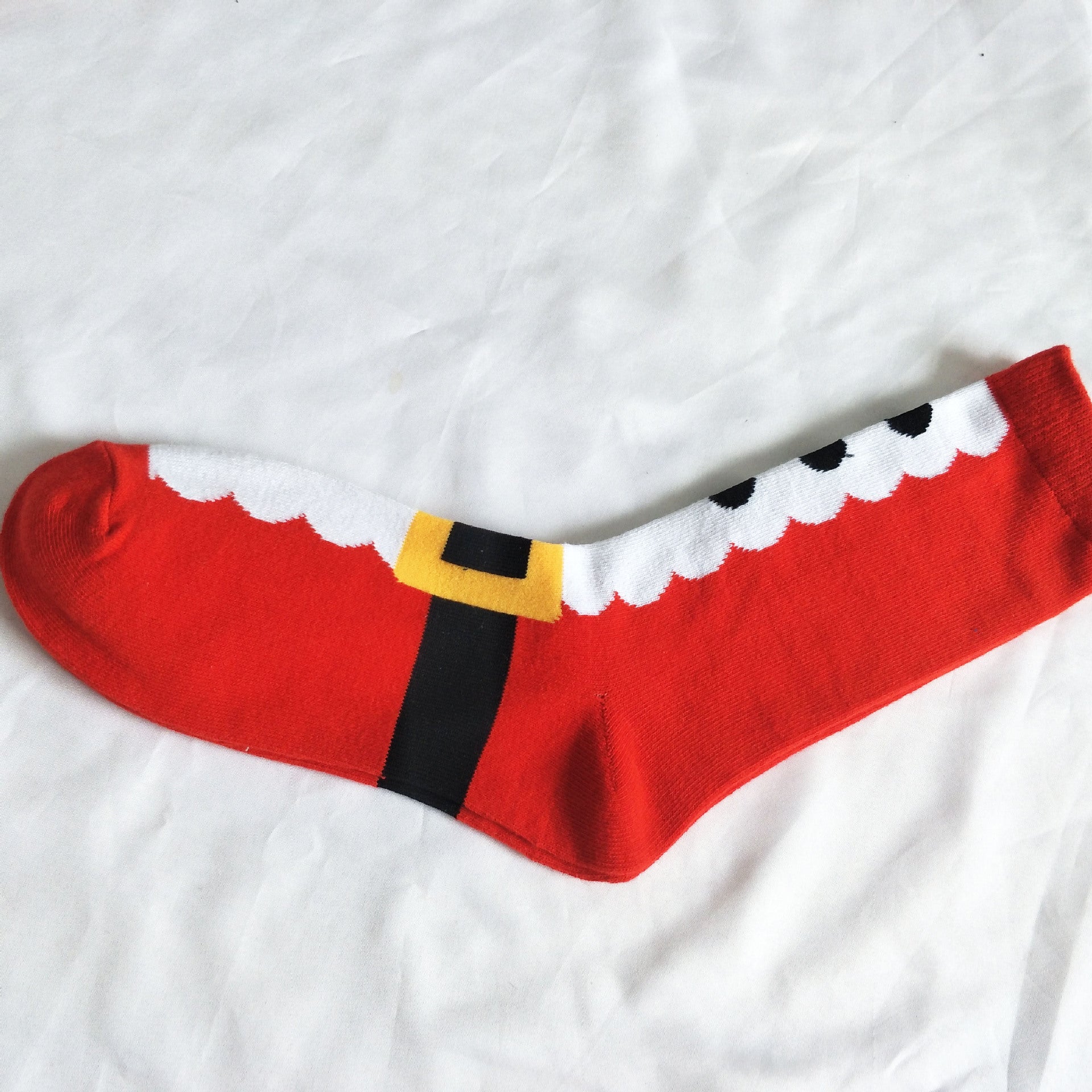 Santa Socks - Christmas Socks - Mubimart - Crew socks 