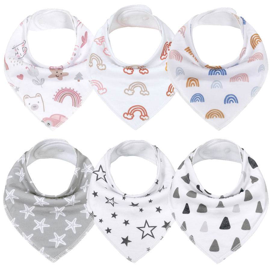 Baby Handkerchief Bib Newborn Feeding Saliva Bib - Mubimart