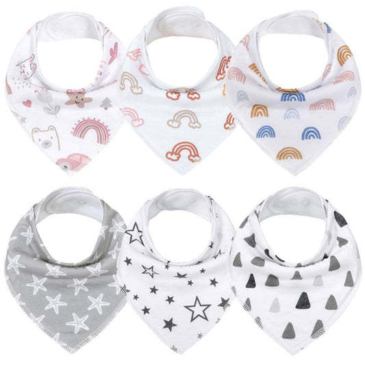 Baby Handkerchief Bib Newborn Feeding Saliva Bib - Mubimart