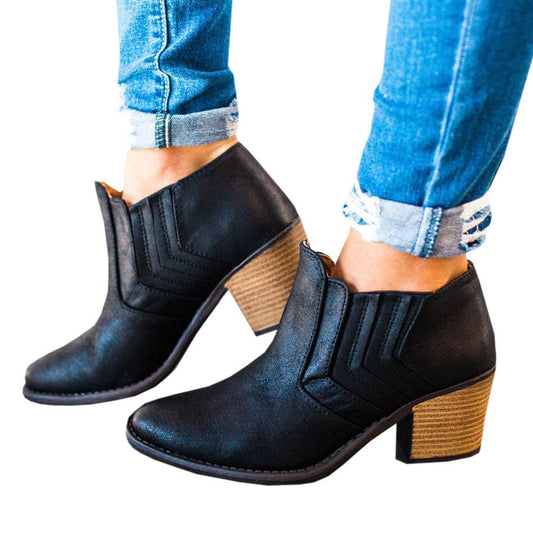 Mid-heel booties - Mubimart