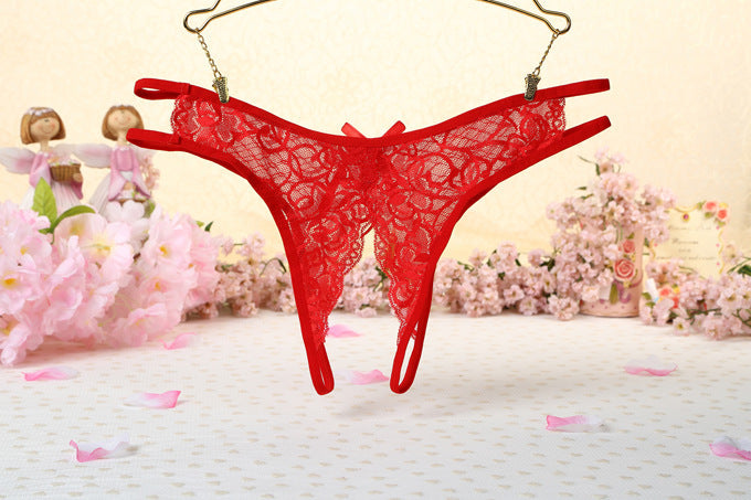 Women's Nylon Lace Thong Lightweight - Mubimart -  