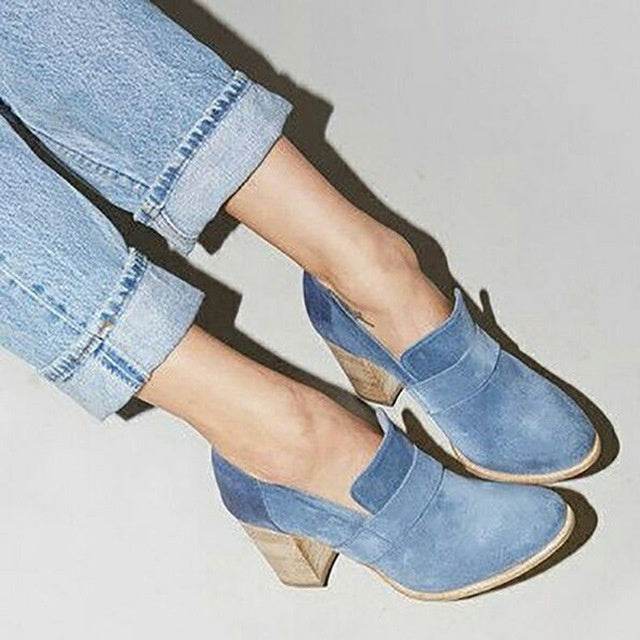 Frosted Chunky Booties - Mubimart