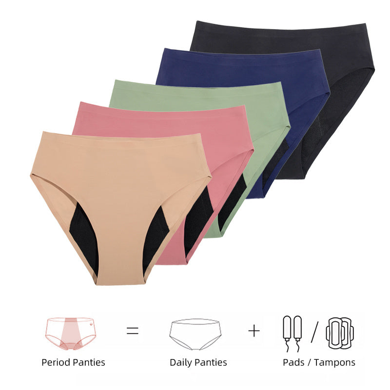 Women's Four-layer Leak-proof Non-marking Rubberized Physiological Pants - Mubimart - Period panties 