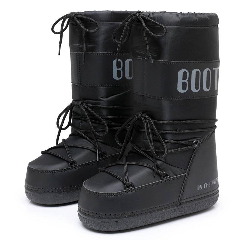 Ski Space Boots Fashion Round Toe Mid-calf Women - Mubimart