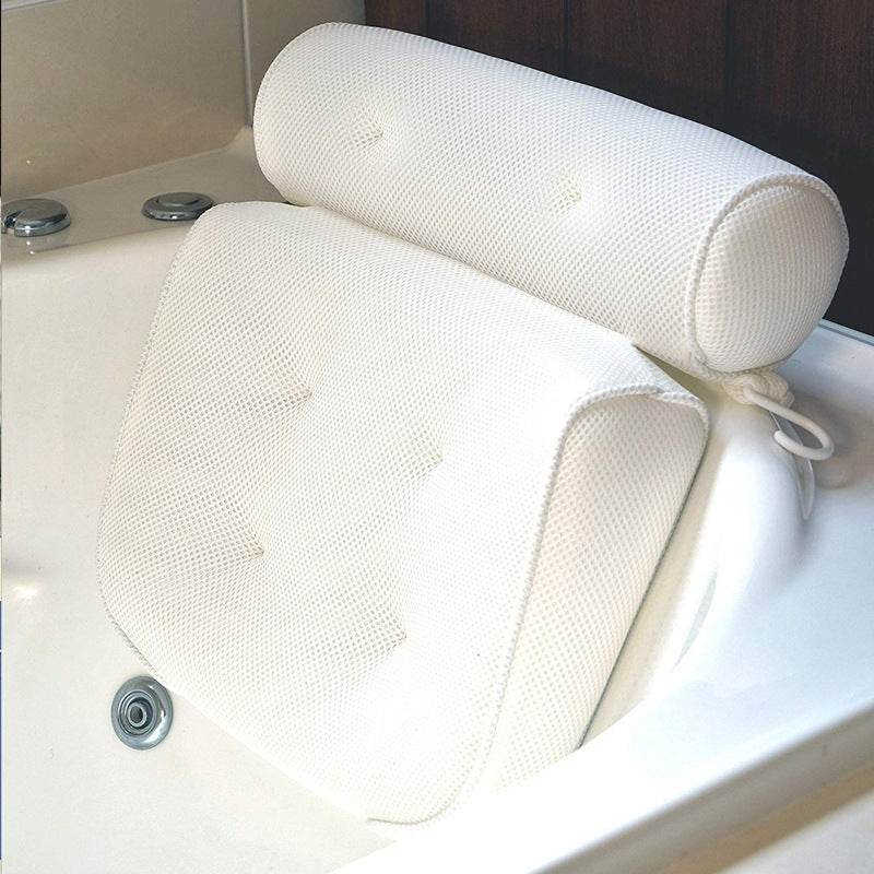Bathroom Suction Cup Pillow Mesh Bath Pillow Pillow Bathtub Pillow Pillow - Mubimart
