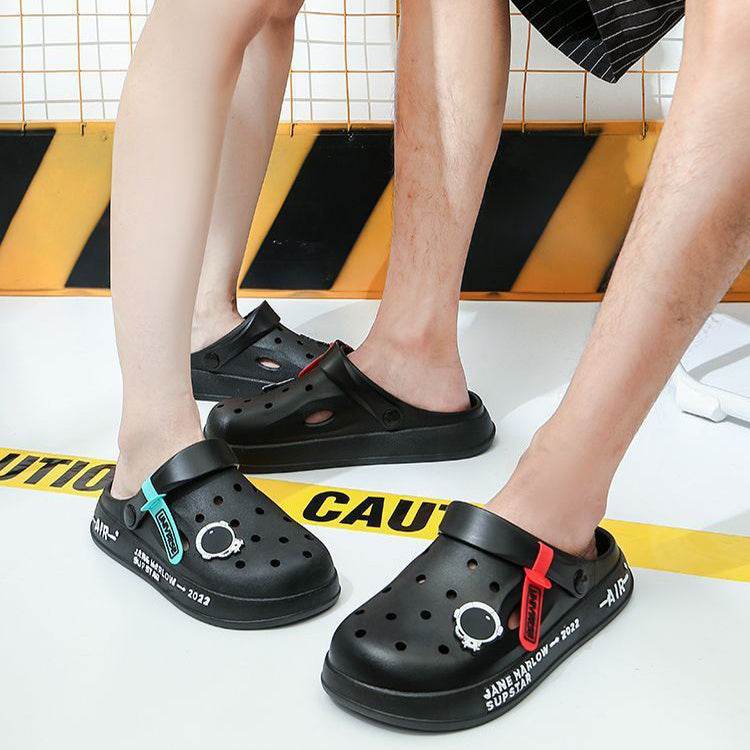 Astronaut Decor Slippers Summer Indoor Home Shoes Outdoor Garden Clogs Shoes - Mubimart