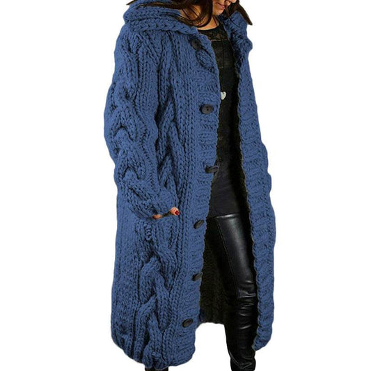 Women's Cardigan Plus Size Sweater Coat - Mubimart