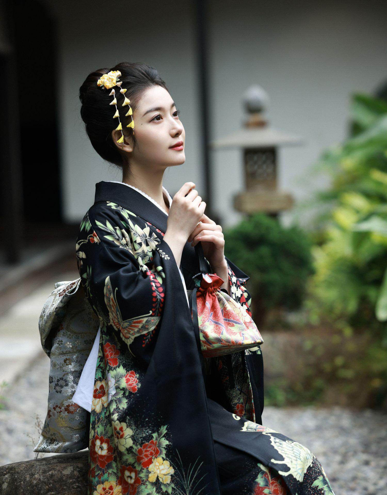 Japanese Modified Kimono Women's Formal Traditional Dress - Mubimart