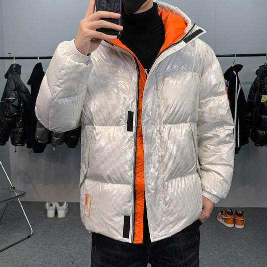 Thickened Warm Bright Windproof 90 Down Down Jacket - Mubimart
