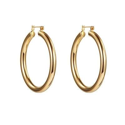 Ring hoop earrings - Mubimart