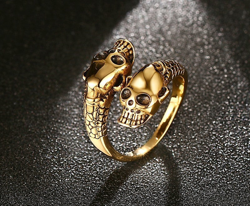 Skull casting ring men