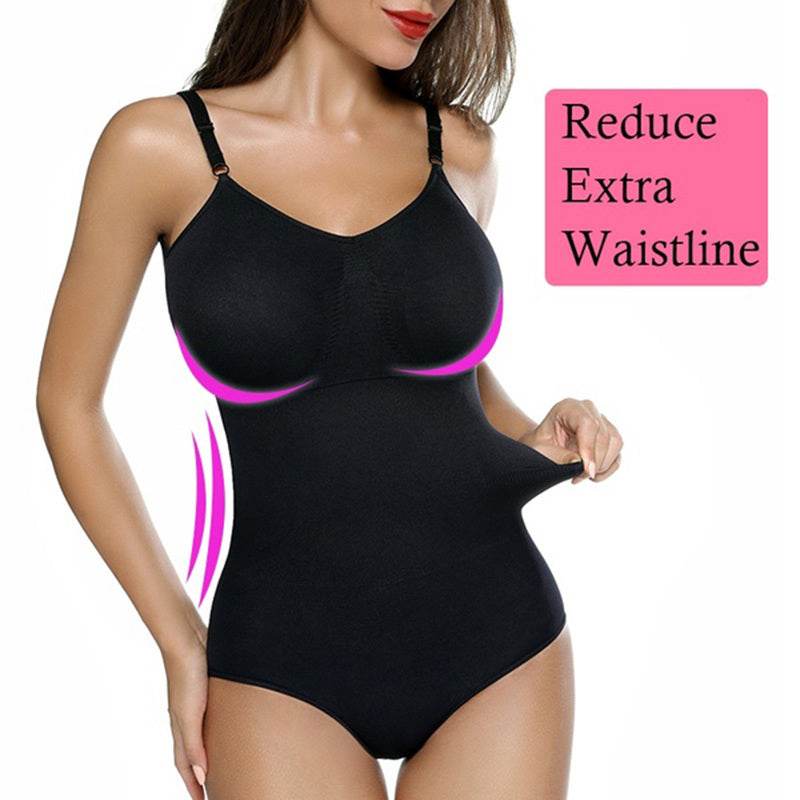 Women Bodysuit Waist Trainer Tummy Shaper Shapewear Girdle - Mubimart