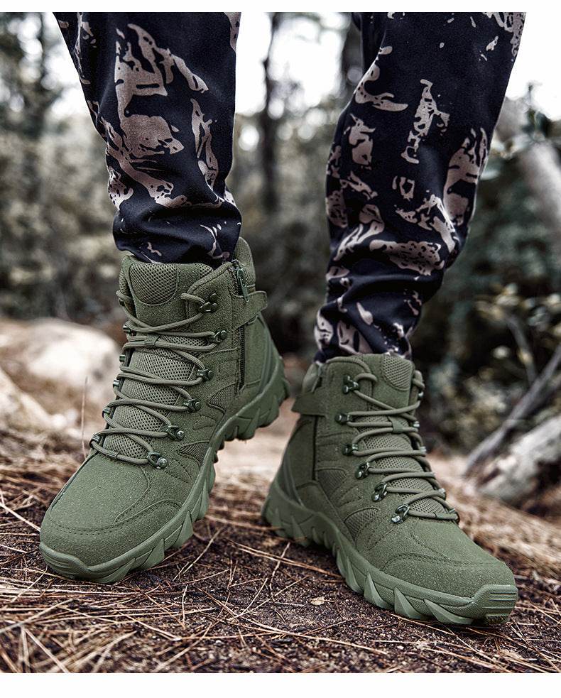 Men's Training Combat Boots Outdoor Hiking Shoes - Mubimart
