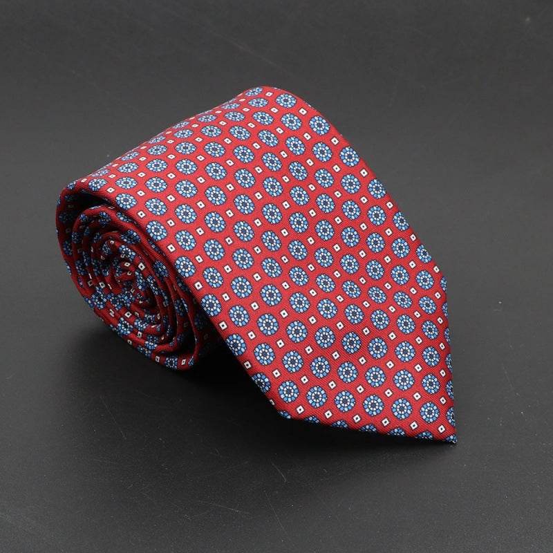 Super Soft Bohemian Silk Ties Men's Fashion 75mm Necktie - Mubimart