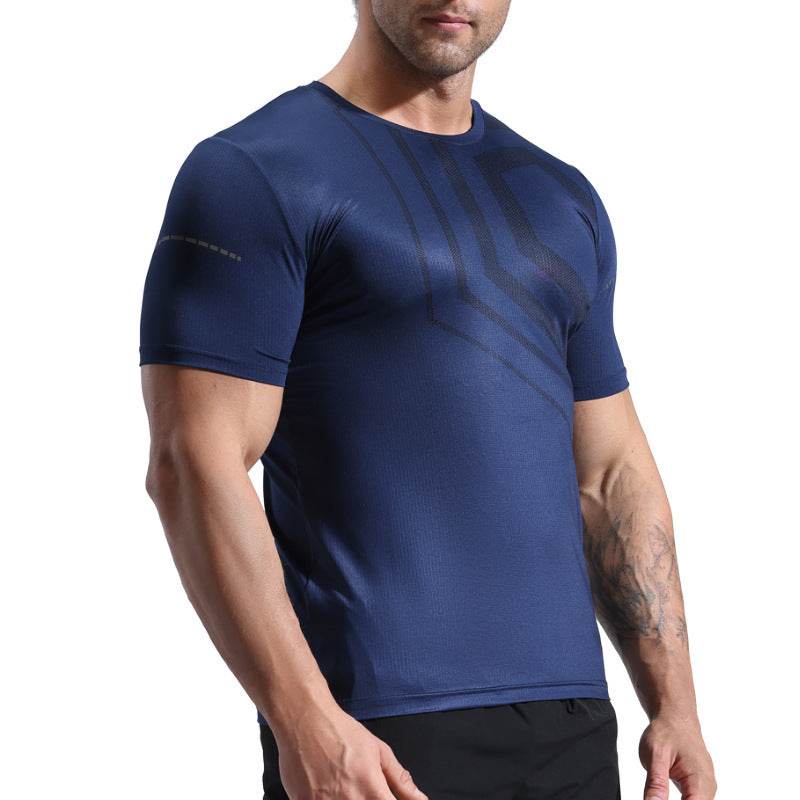 Quick-drying T-shirt Workout Clothes Summer Running Quick-drying T-shirt - Mubimart