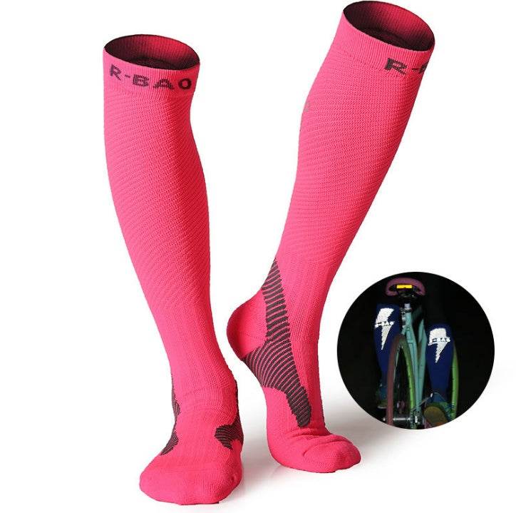 R-BAO professional long tube night running long tube compressor can socks socks socks leggings socks - Mubimart