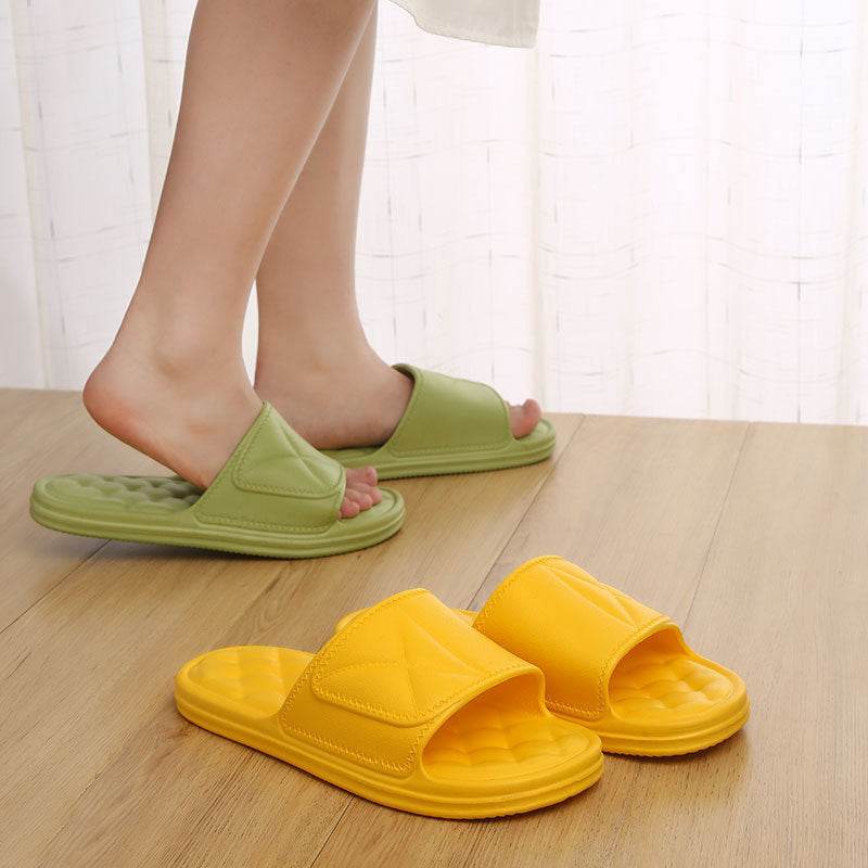 Summer Slippers Plaid Design Bathroom Slippers For Women Shoes - Mubimart