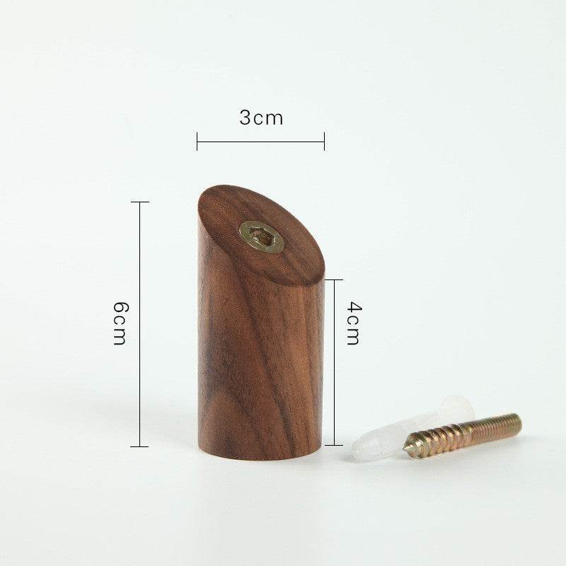 Solid Wood Hook Sticky Hook Punch-free - Mubimart