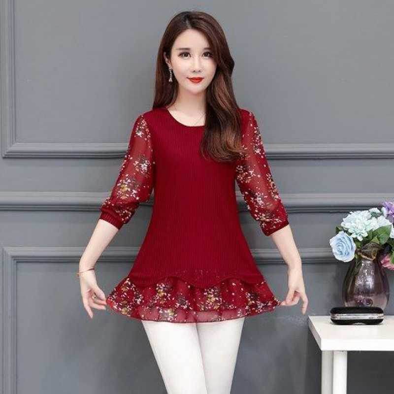 Plus Size Slimming Bottoming Shirt - Mubimart