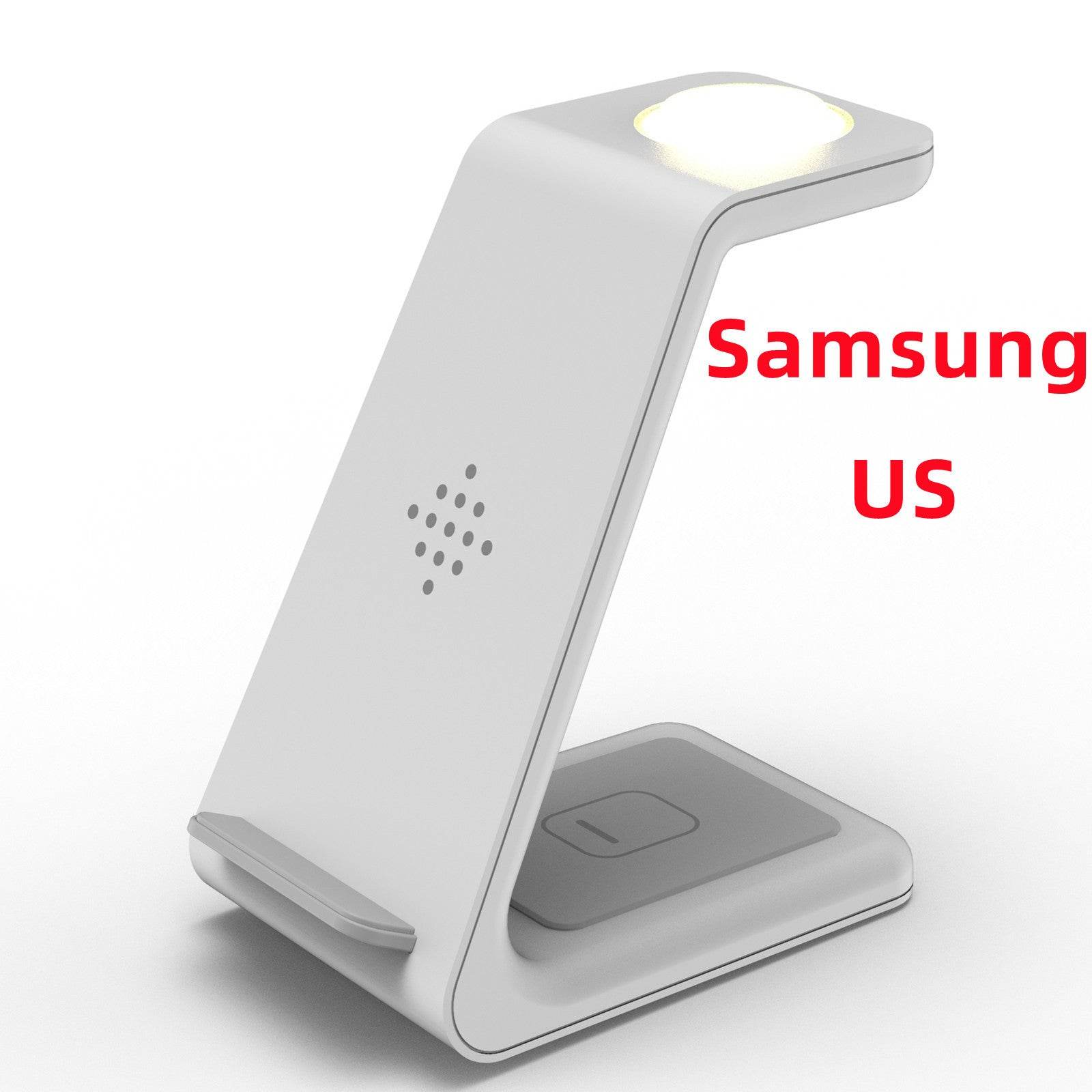 3 In 1 Fast Charging Station Wireless Charger Stand Wireless Quick Charge Dock For Phone Holder - Mubimart
