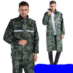 Split Raincoat Rain Pants Outdoor Jungle Camouflage Raincoat Suit