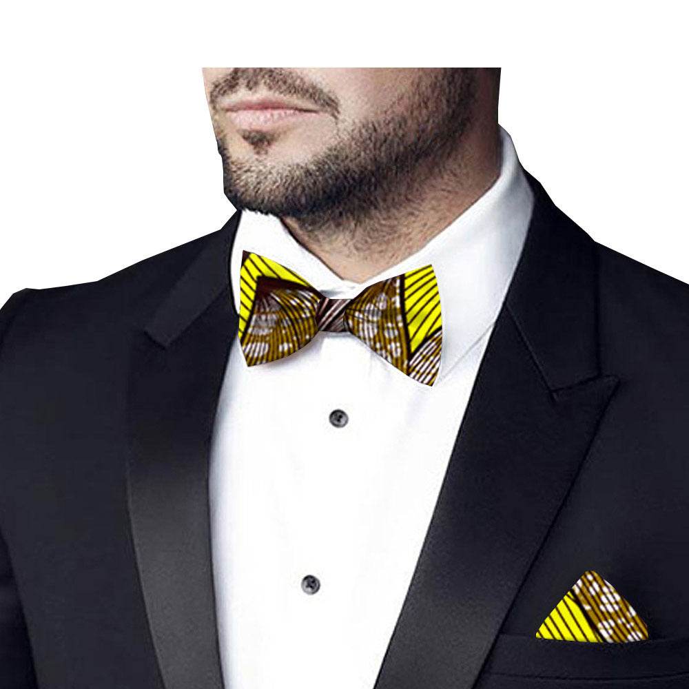Printed batik bow tie - Mubimart