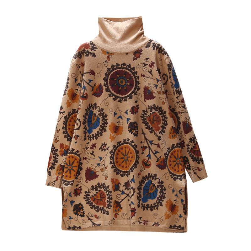 Loose plus size long sleeve pullover - Mubimart
