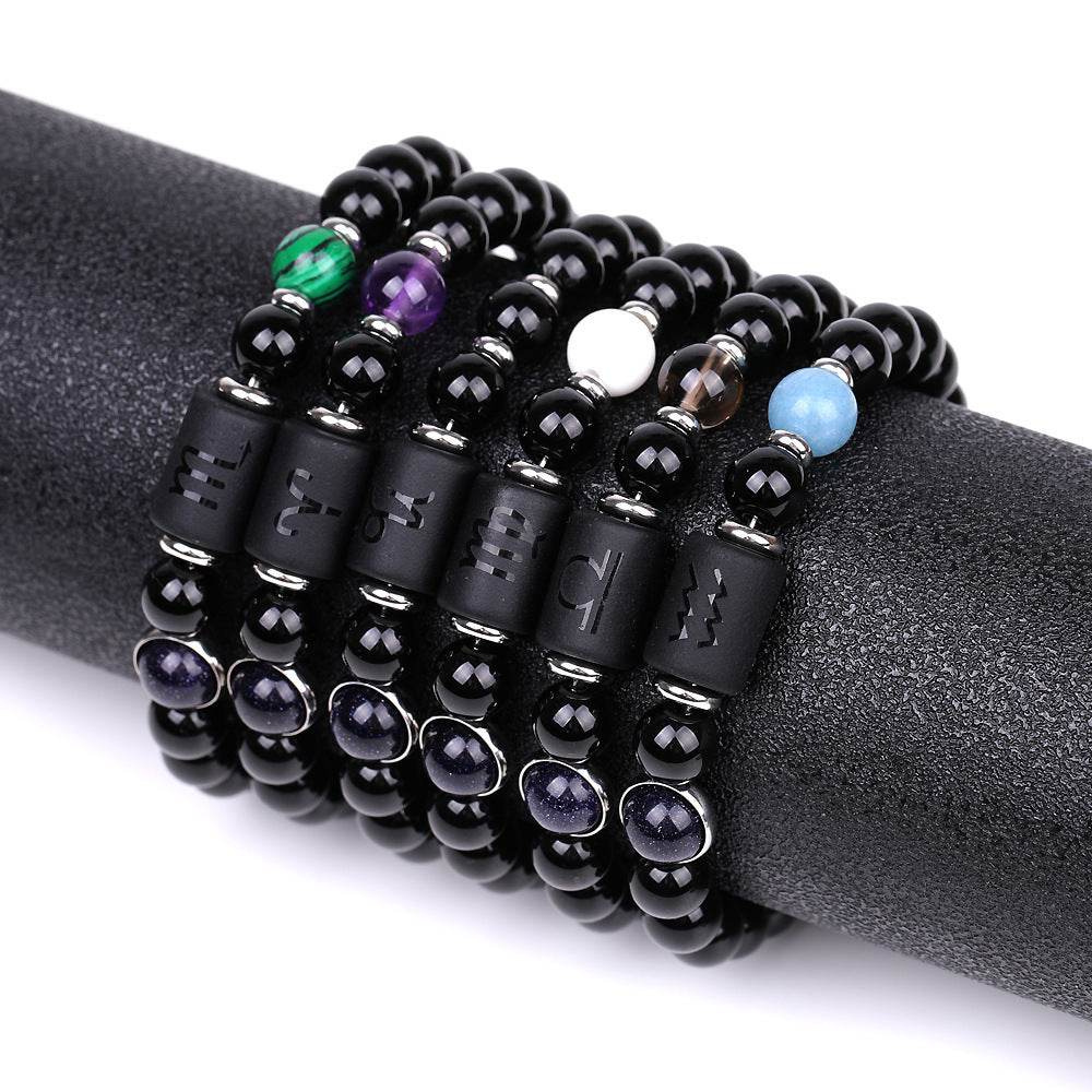 Fashion Twelve Constellations Bracelets Men - Mubimart