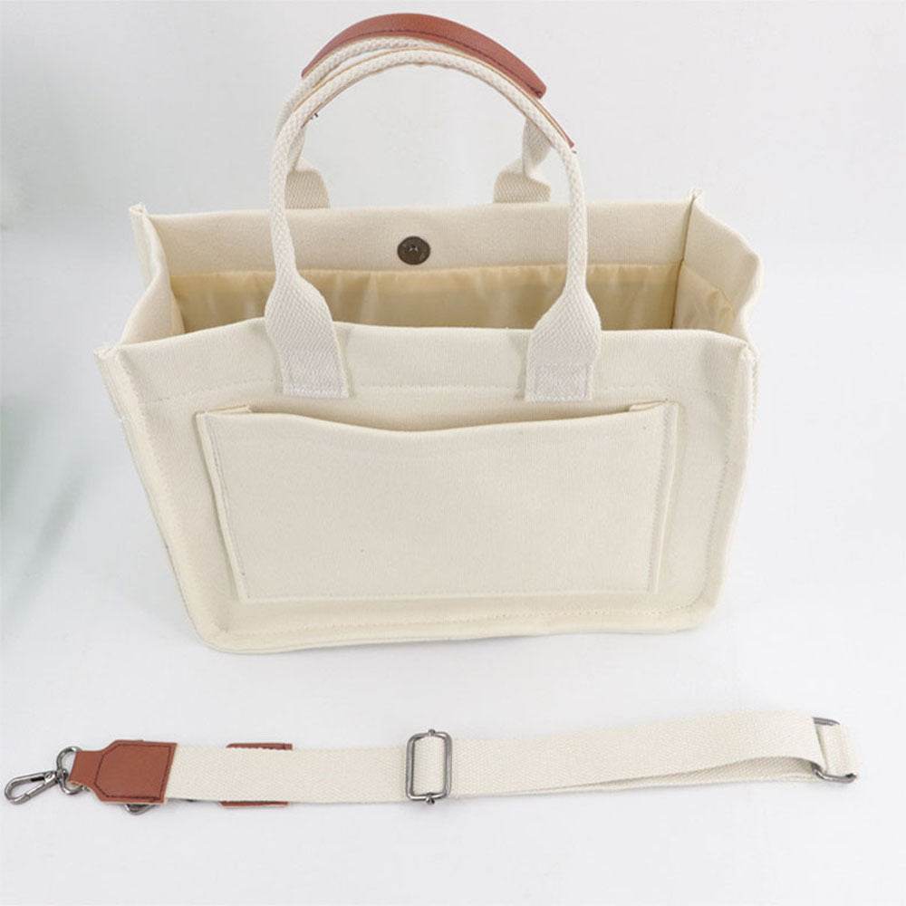 New Large Capacity Canvas Tote Bags For Women Work Commuting Carrying Bag College Style Student Outfit Book Shoulder Shopper Bag - Mubimart