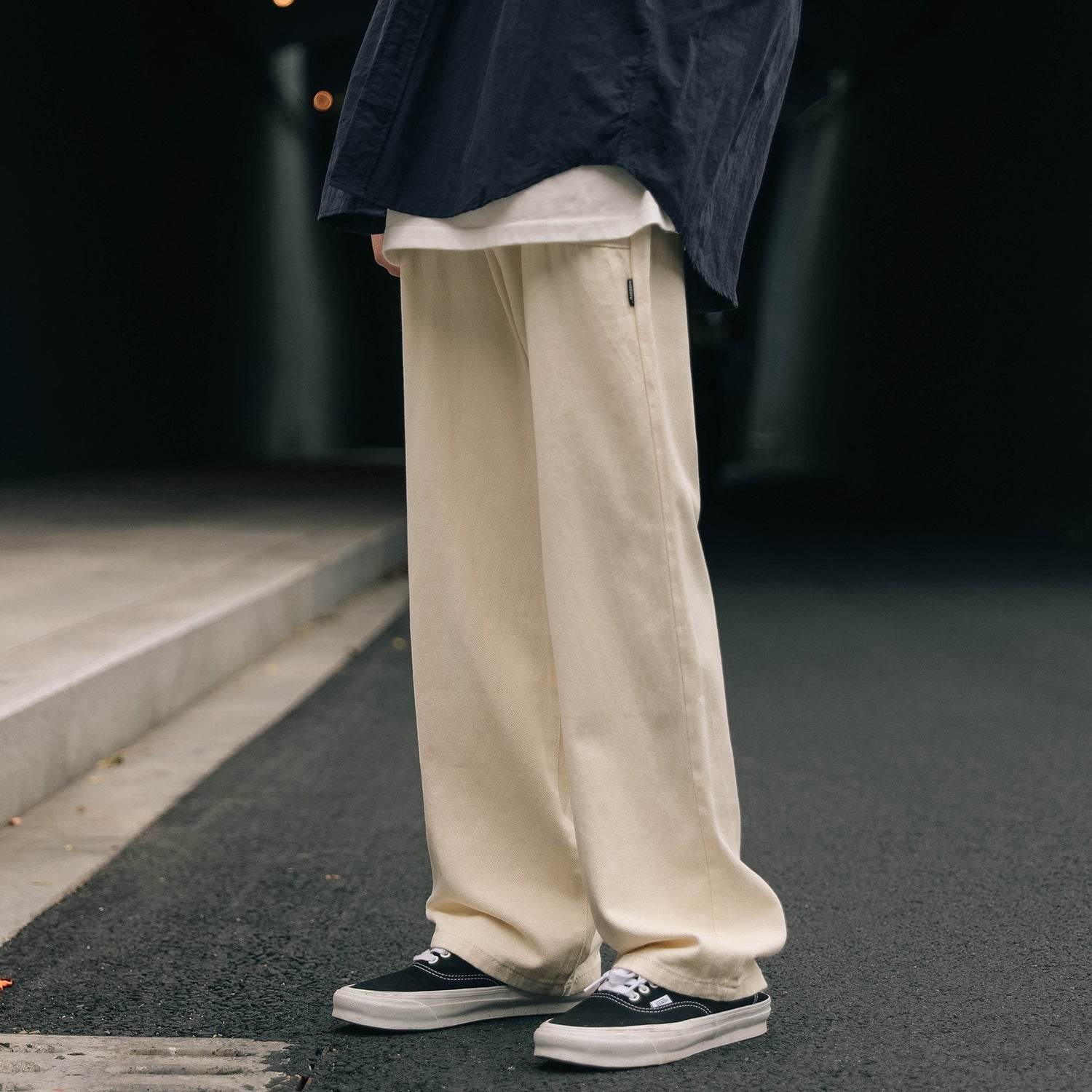 Men's Fashionable Japanese Khaki Pants - Mubimart