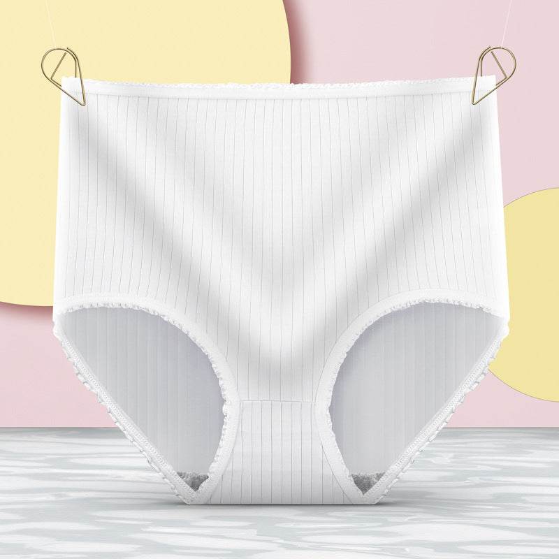 Women's Fashion High Waist Lace Panties Belly Lifting Hip Shaping - Mubimart