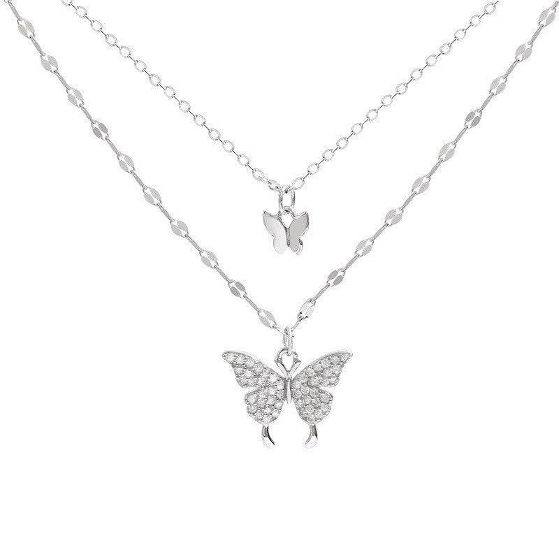 Colour Sparkling Clavicle Chain Choker Necklace For Women - Mubimart