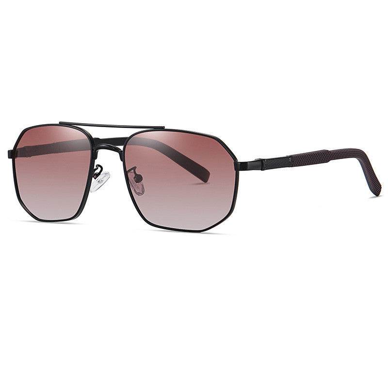 Men's Aviator Double Bridge Large Frame Polarized Sunglasses - Mubimart