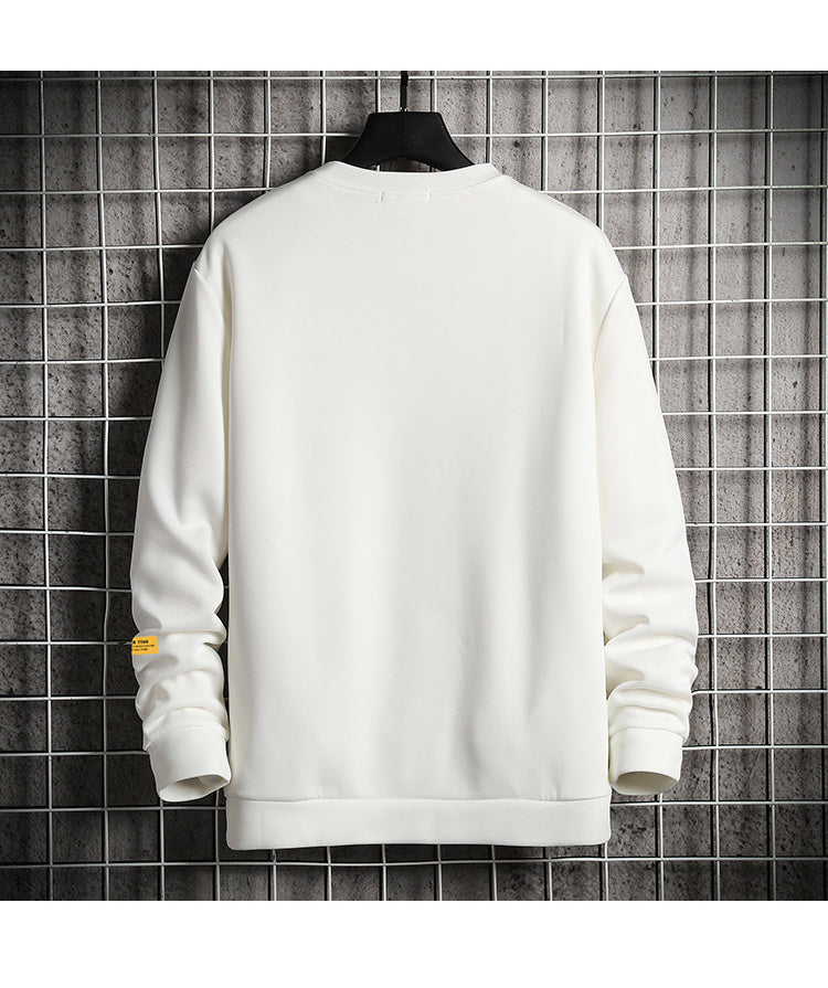 Mens Sweater All-match Bottoming Shirt Long Sleeve Printing