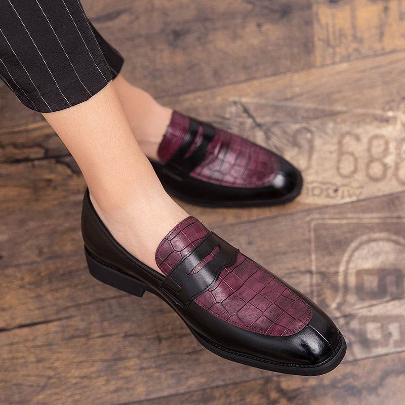 European Leather Shoes Business Dress Leather Shoes Pointed Large - Mubimart