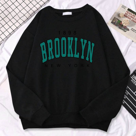 Autumn Kawaii Womens Sweatshirts 1898 Brooklyn - Mubimart