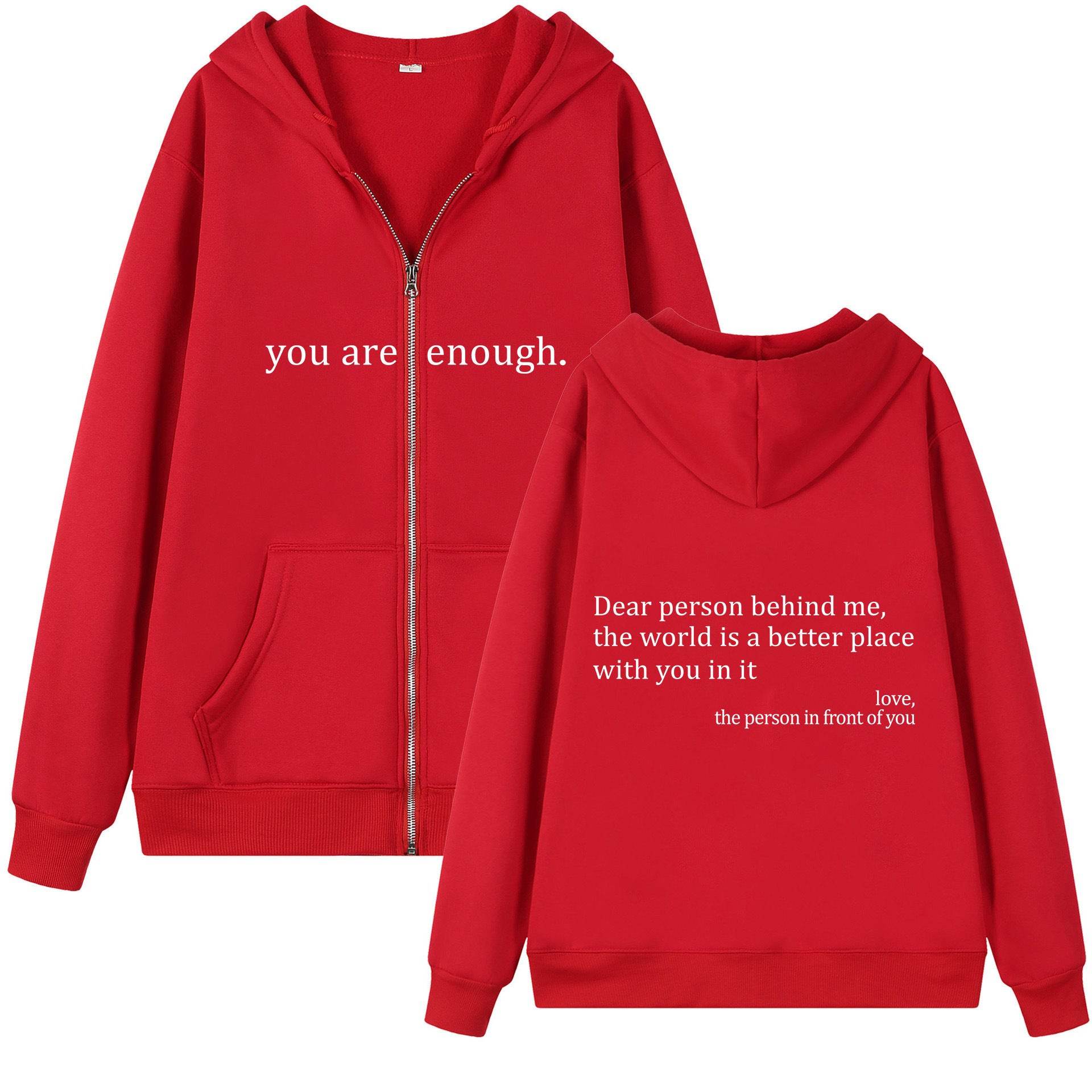 Hoodies Plus Size Sweatshirt Casual Drawstring Zipper Clothes - Mubimart