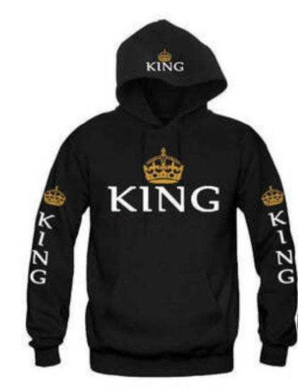 Blue King & Queen Hoodies - Mubimart