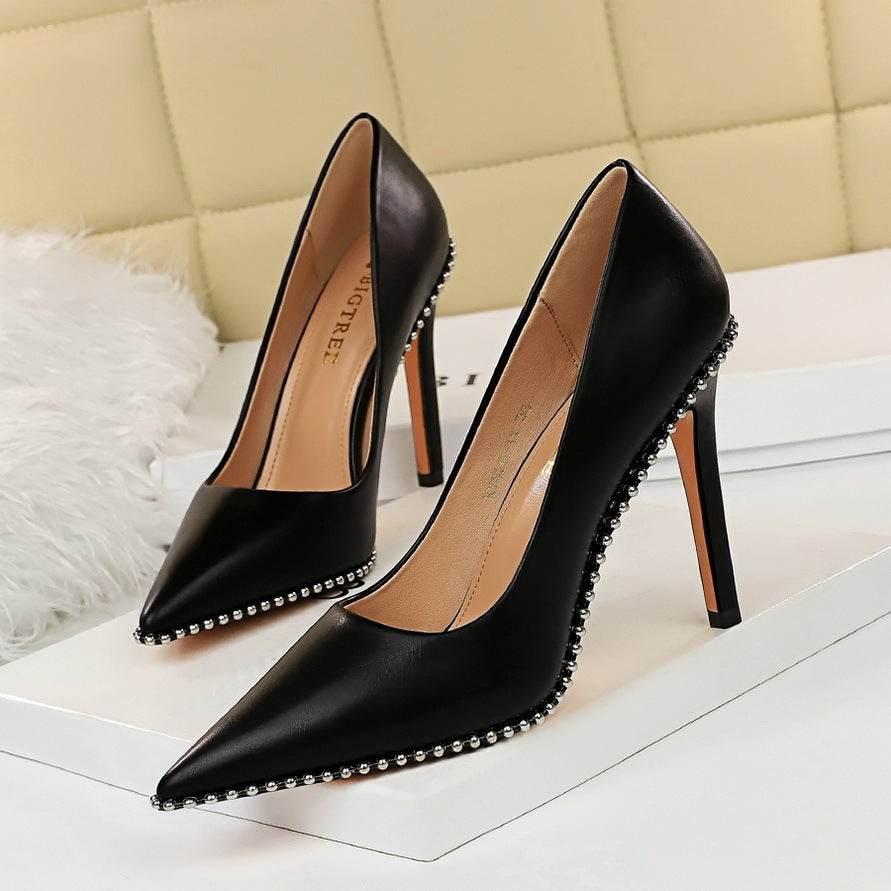 Studded high heels - Mubimart