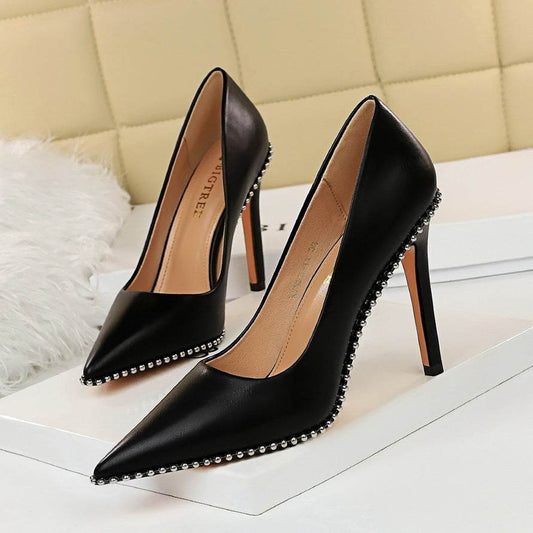 Studded high heels - Mubimart