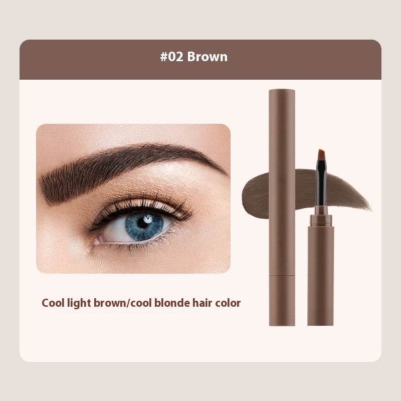 Shaping Natural Color Rendering Double-headed Eyebrow Cream - Mubimart
