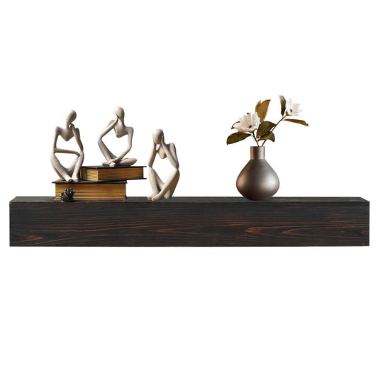 Rustic Wood Mantels, Wall Mounted And Floating Shelves For Home Decor - Mubimart