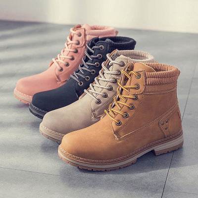 Martin boots women plus velvet - Mubimart