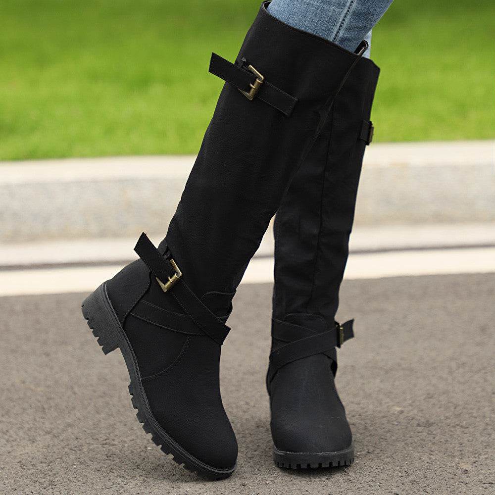 Large size women's boots over the knee boots - Mubimart