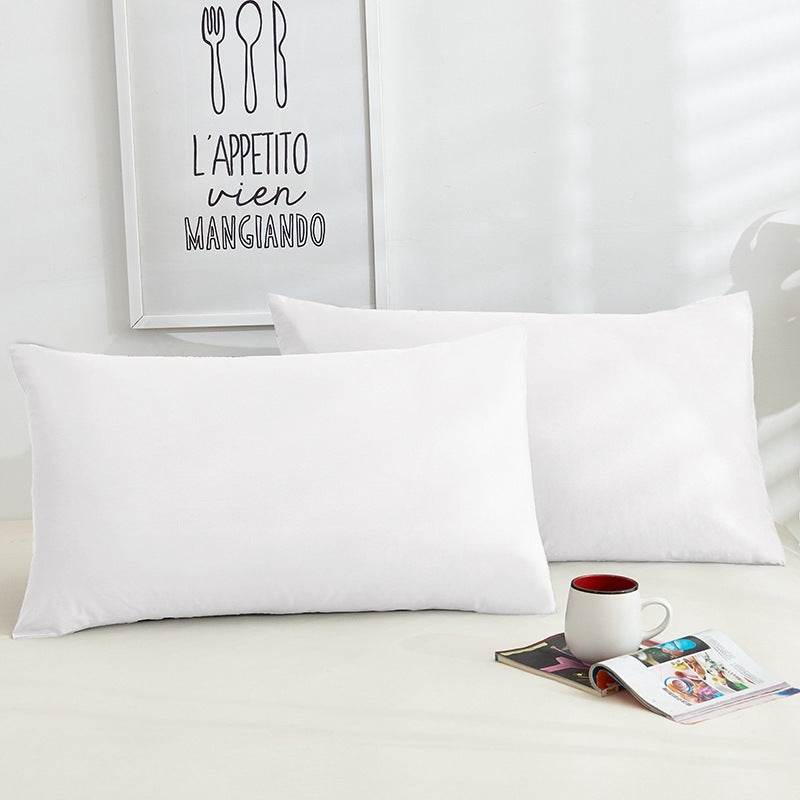 Pure Color Cotton Pillowcases A Pair Of Hotel Hotel Cotton 48X74CM - Mubimart