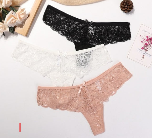 Woman Sexy Lace Thong - Mubimart -  