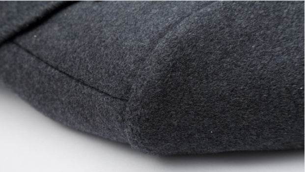 Men's woolen coat slim fit trench coat - Mubimart