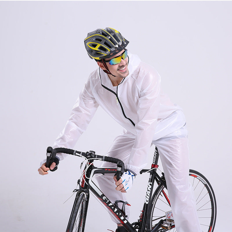 Split Raincoat Rain Gear Waterproof Riding Reflective Adult Raincoat Suit