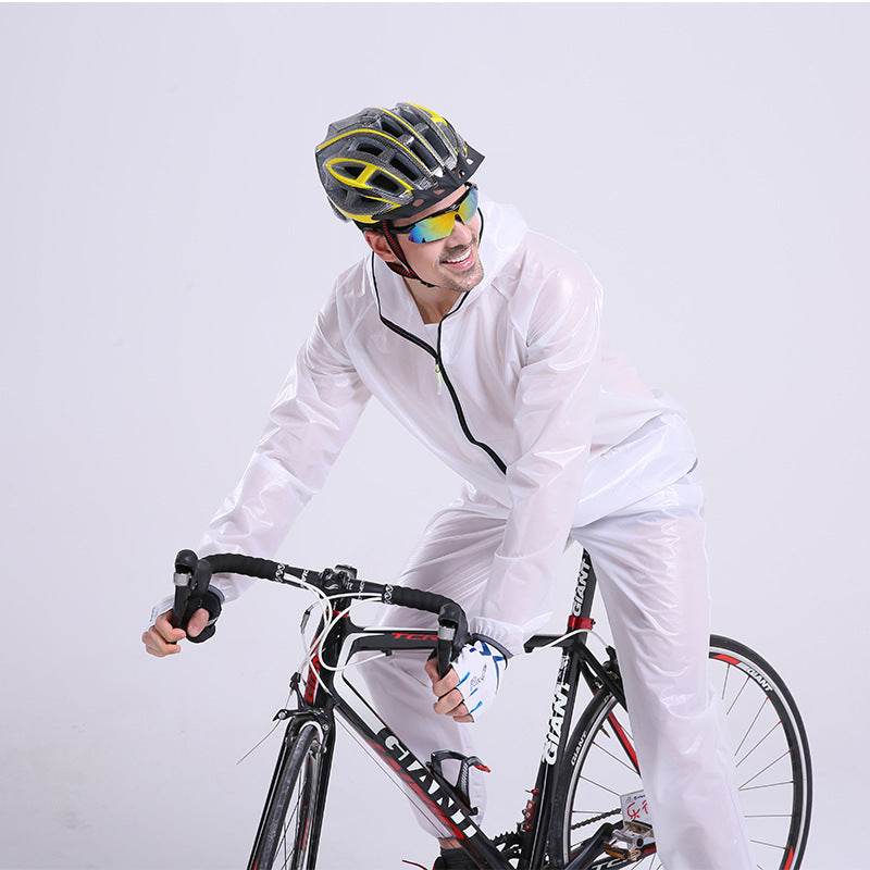 Split Raincoat Rain Gear Waterproof Riding Reflective Adult Raincoat Suit - Mubimart