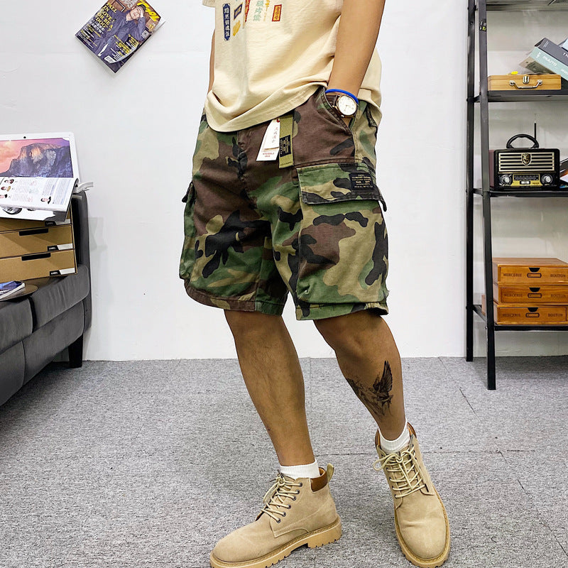 Men's Multi-pocket Camouflage Cargo Shorts